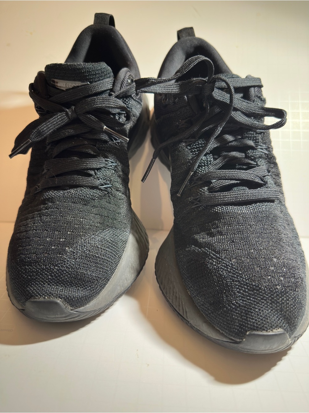 Nike React Infinity Run Flyknit 2 Triple Black Running Shoes Men’s Size 10